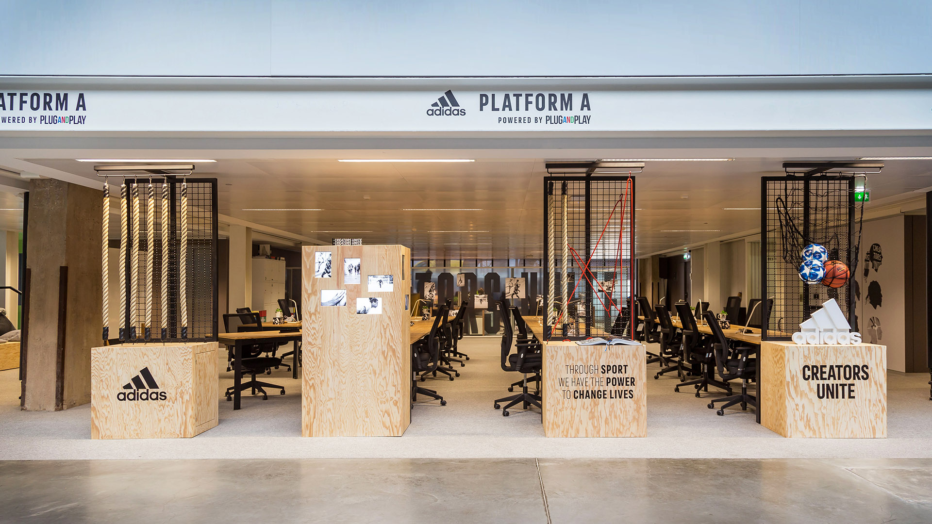 adidas launched its sports accelerator program ‘Platform A’ at Station F, the world’s largest start-up campus, located in Paris (photo)