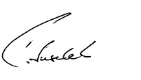 Vorstand Roland Auschel (Unterschrift)