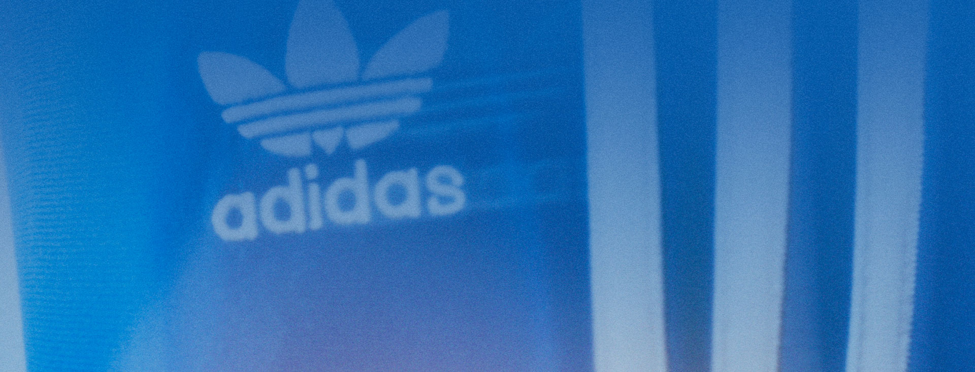 A blue adidas jacket with the originals logo and three stripes (Photo)