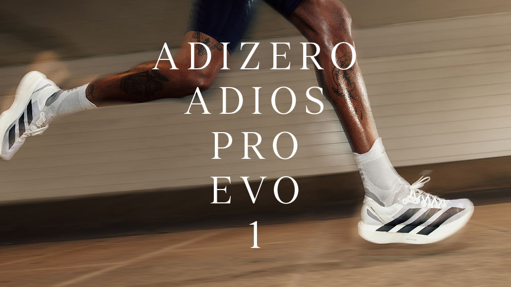 A runner wearing adidas adizero shoes (Photo)